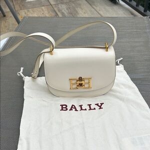 Bally Baily Ivory Bag Gold Hardware